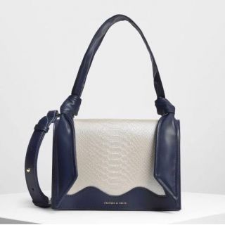 チャールズアンドキース(Charles and Keith)のチャールズアンドキース  ネイビー(ショルダーバッグ)