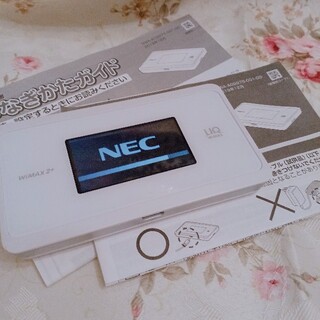 エヌイーシー(NEC)のUQ WiMAX 2＋ ポケットWiFi モバイル(PC周辺機器)