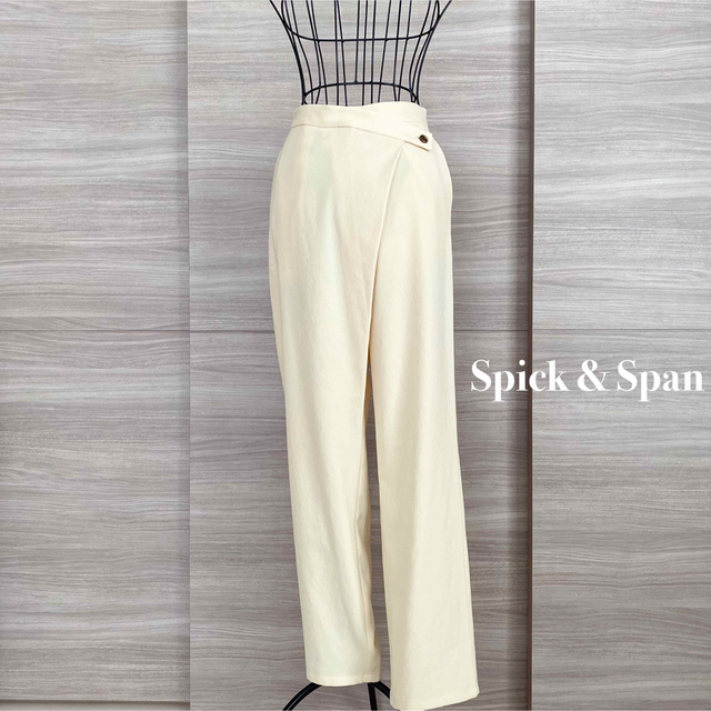 Spick & Span(スピックアンドスパン)のSpick & Span スピックアンドスパン　ラミーオーバータックパンツ レディースのパンツ(カジュアルパンツ)の商品写真