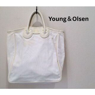 ヤングアンドオルセン(YOUNG&OLSEN)のヤングアンドオルセン キャンバス トートバッグ ホワイト かばん バッグ 鞄 白(トートバッグ)
