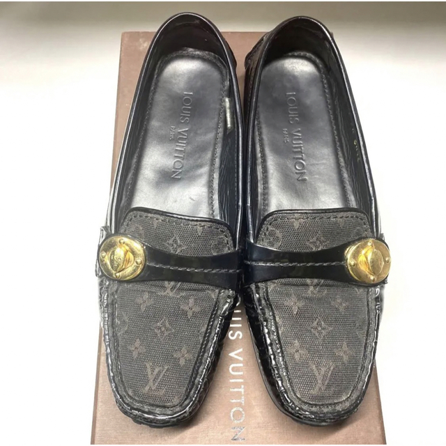 極希少　LOUIS VUITTON  ドライビングシューズ　モノグラム　23.5