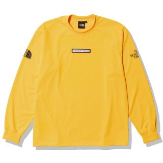 ザノースフェイス(THE NORTH FACE)のTHE NORTH FACEノースフェイス 長袖TシャツNT82203黄メンズM(Tシャツ/カットソー(七分/長袖))