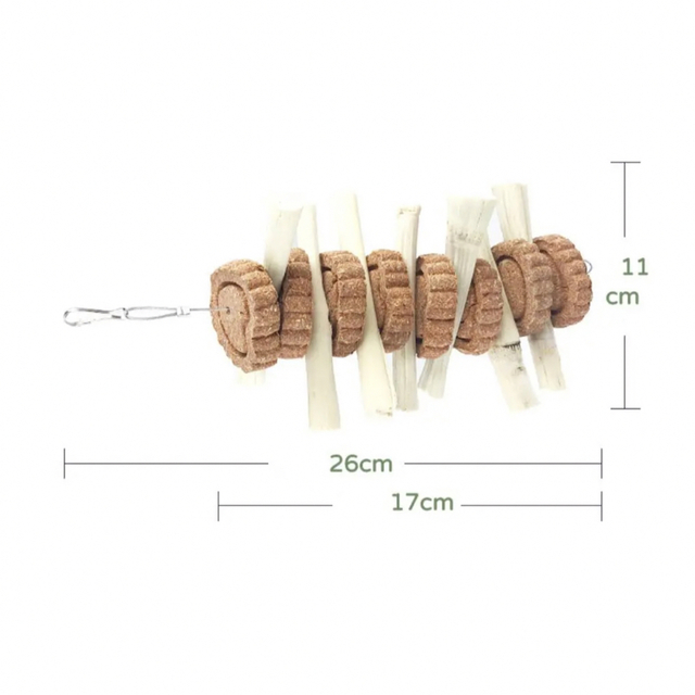 かじり木 噛むおもちゃ サトウキビ 人参牧草 デグー チンチラ デグー 小動物用 その他のペット用品(小動物)の商品写真