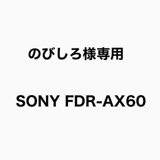 ソニー(SONY)ののびしろ様専用　SONY FDR-AX60(ビデオカメラ)