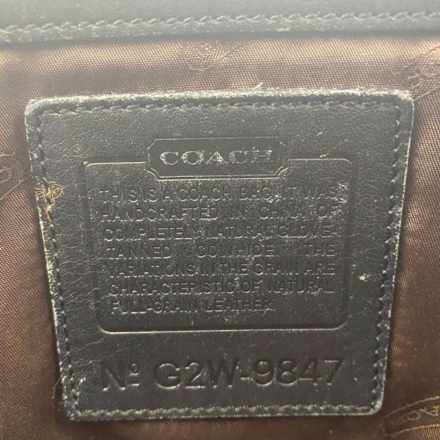 COACH(コーチ)の【coach】ビジネスバッグ　トートバッグ　肩掛け　レザー　本革　肩掛け　手さげ メンズのバッグ(ビジネスバッグ)の商品写真