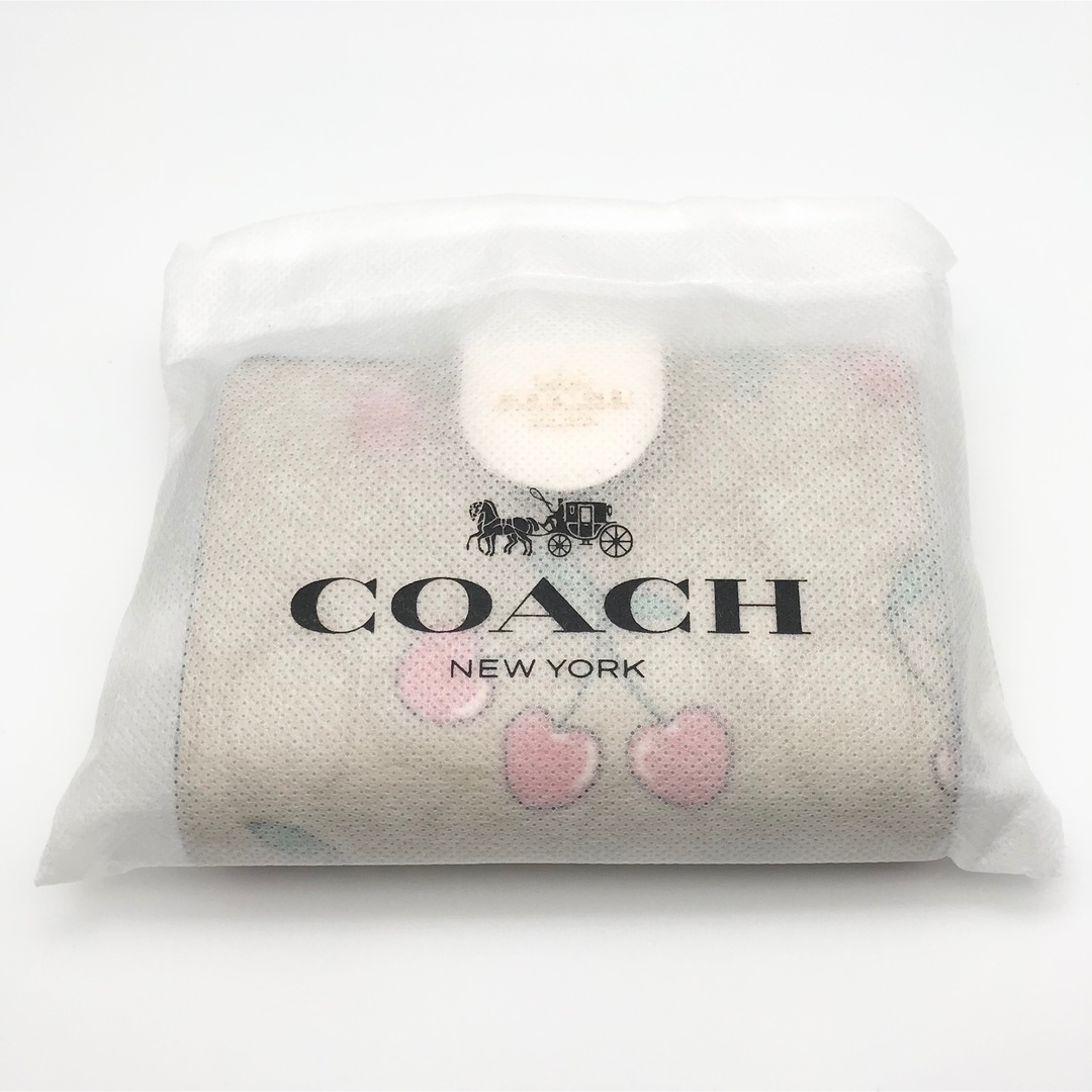 COACH 財布 大人気！！ ミディアム コーナージップ ハート チェリー 新品