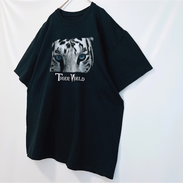 オーバーサイズ アニマルプリントTシャツ メンズ L