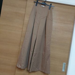 EVRIS　ハイウエストタックワイドパンツ