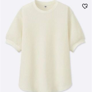 ジーユー(GU)のgu ワッフルクルーネック(Tシャツ(半袖/袖なし))