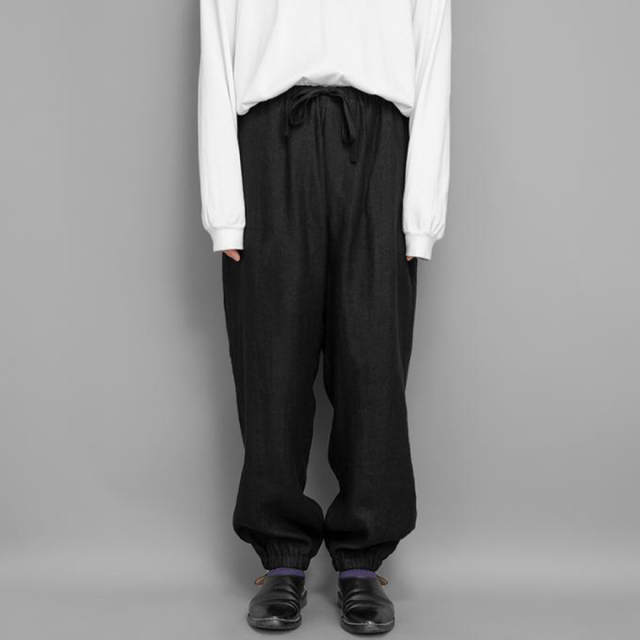 おまけ付】 23SS comoli リネンWクロスドローストリングパンツ 美品