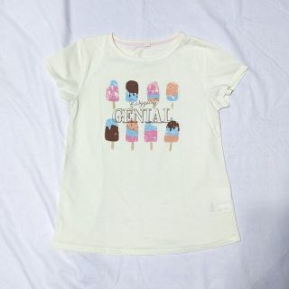 150　半袖Tシャツ　イエロー　女の子(Tシャツ/カットソー)