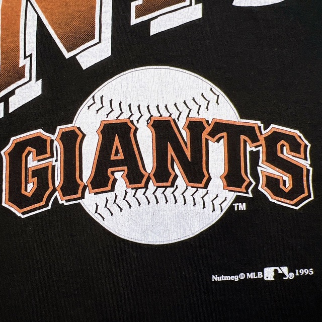 NUTMEG MLB Tシャツ オーバーサイズ ブラック ジャイアンツ プリント