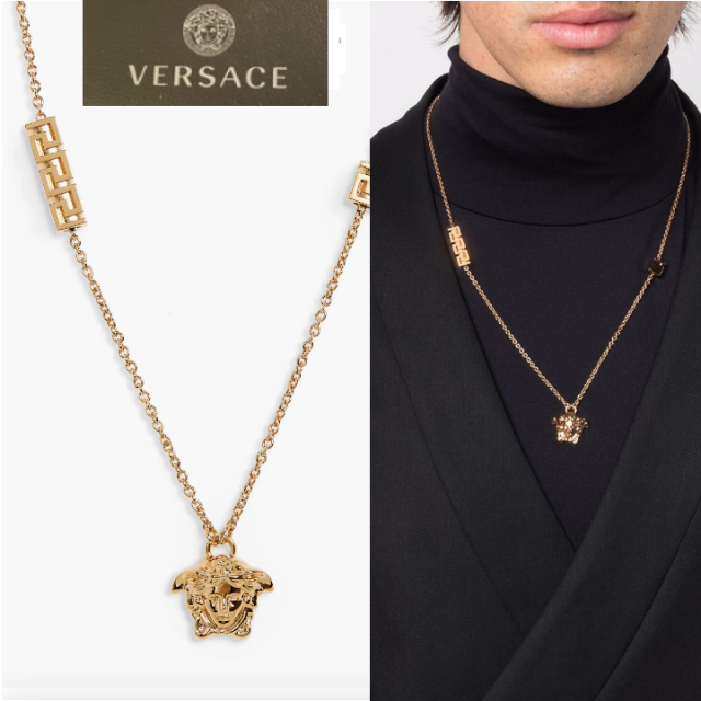 新品【VERSACE】 メドゥーサチャーム ネックレス