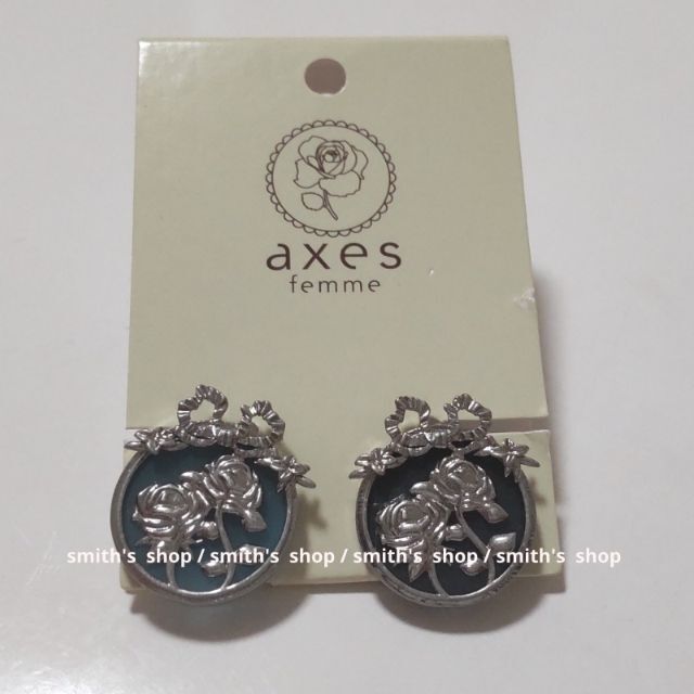 axes femme(アクシーズファム)のaxes femme リボン×ローズピアス シルバー レディースのアクセサリー(ピアス)の商品写真