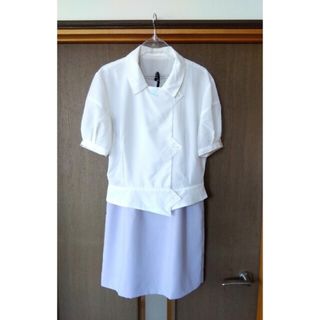 クレージュ(Courreges)の夏用事務服 courreges オーバーブラウス&スカート(セット/コーデ)