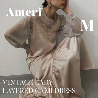 アメリヴィンテージ(Ameri VINTAGE)のAmeri VINTAGE LADY LAYERED CAMI DRESS (ロングドレス)