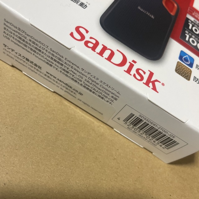 SanDisk - SanDisk エクストリーム ポータブルSSD 2TB SDSSDE61-2Tの
