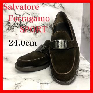 サルヴァトーレフェラガモ(Salvatore Ferragamo)の★高級★即購入OK★フェラガモ★ビットローファー★スエード★ヌバック★ブラウン★(ローファー/革靴)