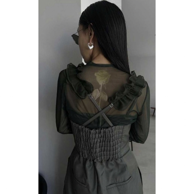 エクルベージュ MEDI 2WAY FRILL ROMPERS カーキ M 新品 guitartots.co.uk