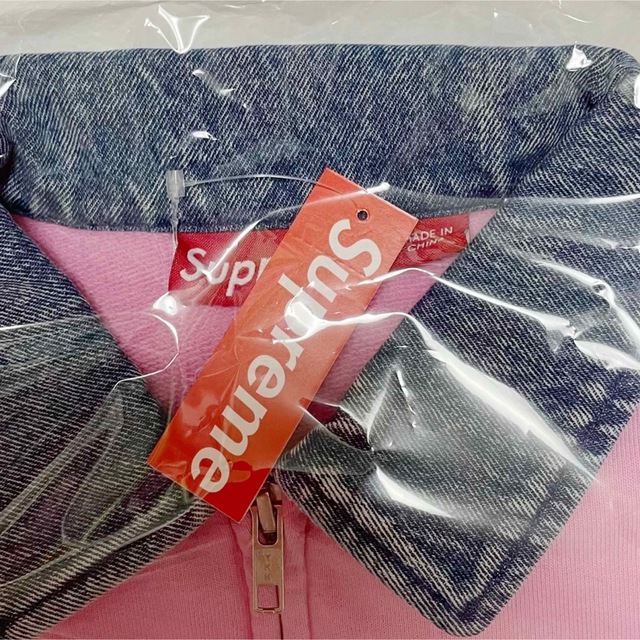 Supreme   supreme Denim Collar Half Zip Sweatshirtの通販 by こん