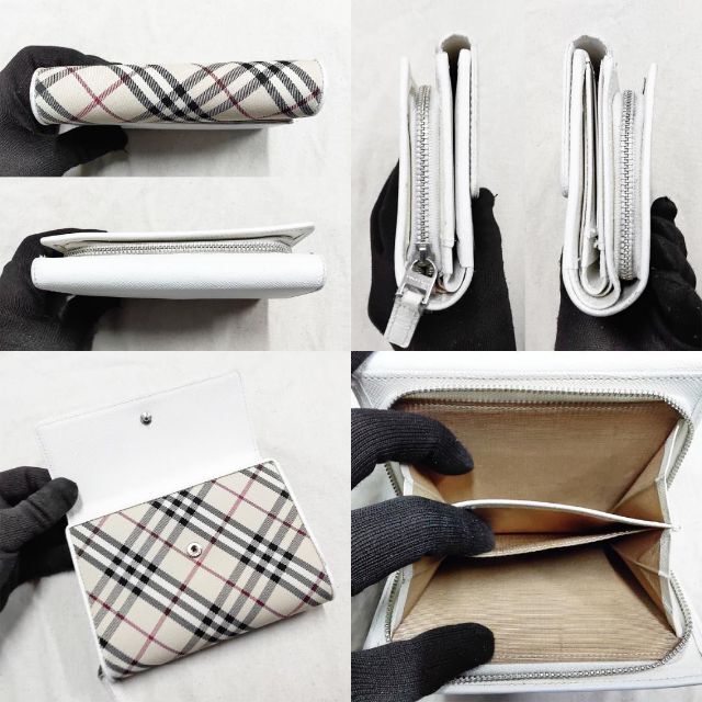 良品 定番 バーバリー 折り財布 ノバチェック コンパクト 良品 定番 バーバリー 折り財布 ノバチェック コンパクト