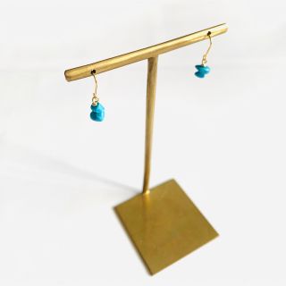 期間限定SALE★ 小さな天然石のピアス★ターコイズ(ピアス)