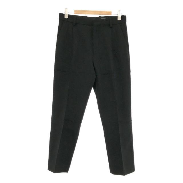 BOTTER / ボッター | 2019AW | Stitch Panel Pants  ウール パネル 切替 プリーツ トラウザーズ | 46 | ブラック | メンズその他