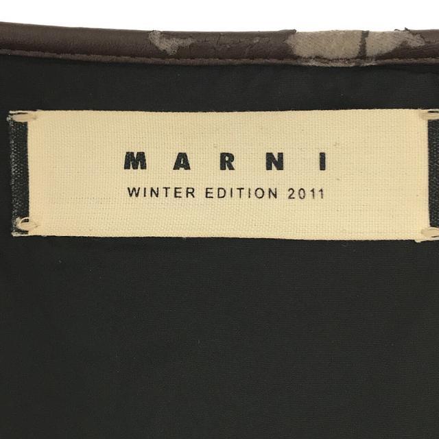 MARNI / マルニ | 切替 ニットスリーブ ジャケット | 40 | カーキ | レディース 4