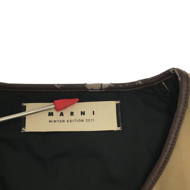 Marni(マルニ)のMARNI / マルニ | 切替 ニットスリーブ ジャケット | 40 | カーキ | レディース レディースのジャケット/アウター(その他)の商品写真