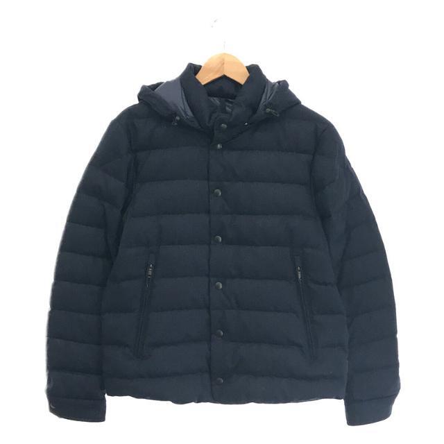 【美品】  MONCLER / モンクレール | MUREAUX GIUBBOTTO ミュロー ウール フード ダウン ジャケット | 2 | ネイビー | メンズ