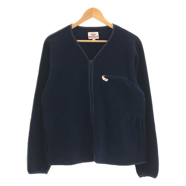 Battenwear / バテンウェア | USA製 Lodge Cardigan ポリエステル フリース Vネック ダブルジップ ロッジ カーディガン | S | ネイビー | メンズ