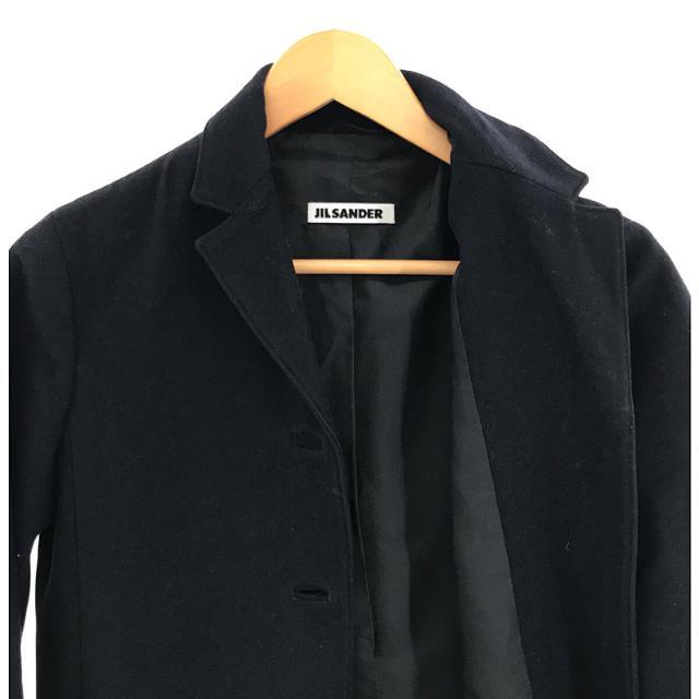 JIL SANDER / ジルサンダー | ウール シングル チェスター コート | 34 | ネイビー | レディース