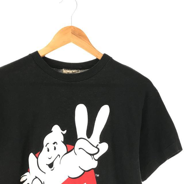 VINTAGE / ヴィンテージ | 1980s | 80s  GHOSTBUSTERS ゴーストバスターズ ムービー コットン ポリエステル ボディ プリント Tシャツ | M | ブラック | メンズ 1