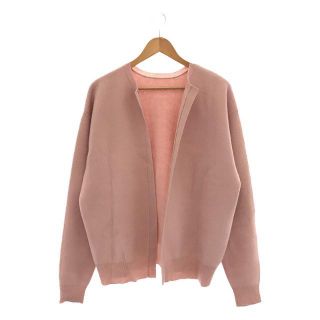 ロク(6 (ROKU))の6(ROKU) / ロク | WOOL CASHMERE CARDIGAN ウール カシミヤ クルーネック ボタンレス カーディガン | F | ピンク | レディース(カーディガン)