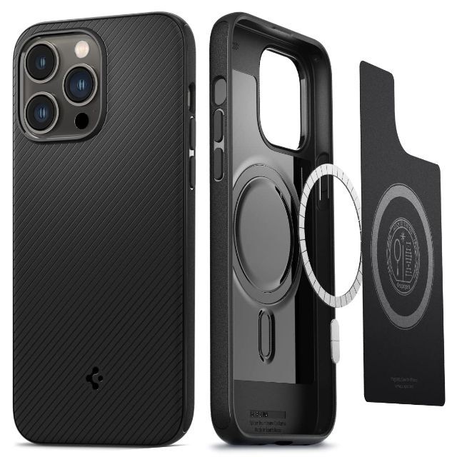 【色: マット・ブラック】Spigen iPhone14ProMax ケース M