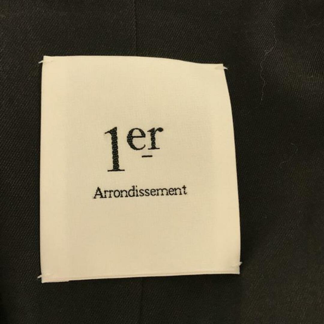 【美品】  1er Arrondissement / プルミエアロンディスモン | ウール アルパカ チェック シャギー ダブル チェスター コート | ブラウン | レディース