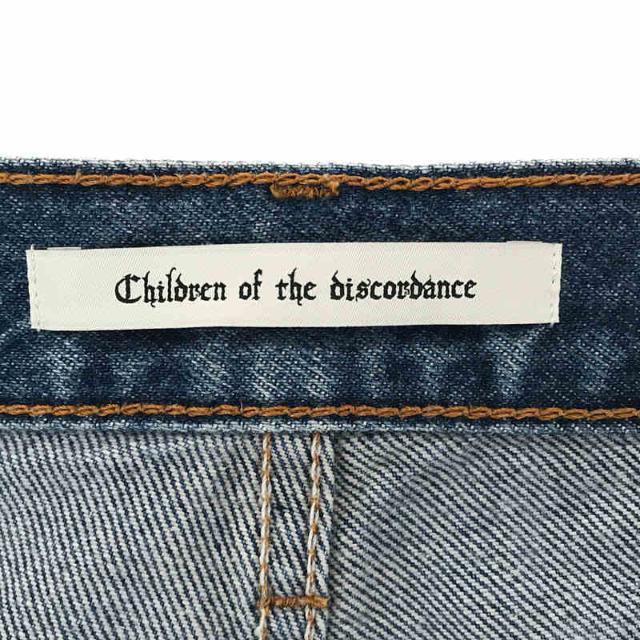 【新品】  Children of the discordance / チルドレンオブザディスコーダンス | BRND COMMUNE CUSTOM PATCH JEANS パッチ ワッペン リペア センタープレス リメイク デニム パンツ | 3 | BLUE | メンズメンズ