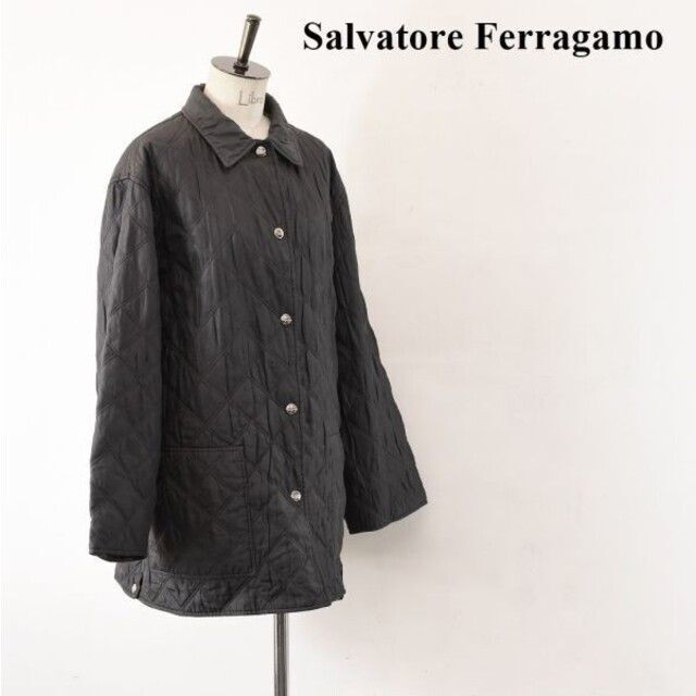 50身幅AL AO0010 英国製 Salvatore Ferragamo フェラガモ