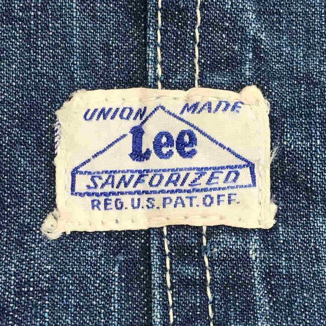 【美品】 VINTAGE / ヴィンテージ古着 | LEE / リー 推定1940s~1950s ハウスタグ ロングL ドーナッツボタン 濃紺 デニム オーバーオール | ー | インディゴ | メンズ 【美品】 VINTAGE / ヴィンテージ古着 | LEE / リー 推定1940s~1950s ハウスタグ ロングL ドーナッツボタン 濃紺 デニム オーバーオール | ー | インディゴ | メンズ