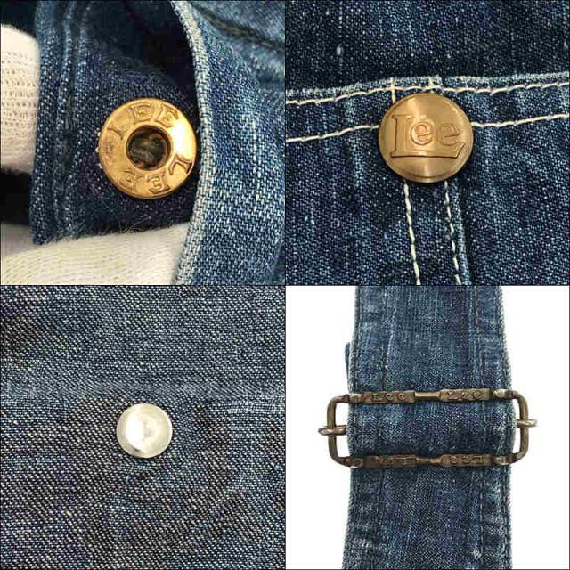 【美品】 VINTAGE / ヴィンテージ古着 | LEE / リー 推定1940s~1950s ハウスタグ ロングL ドーナッツボタン 濃紺 デニム オーバーオール | ー | インディゴ | メンズ