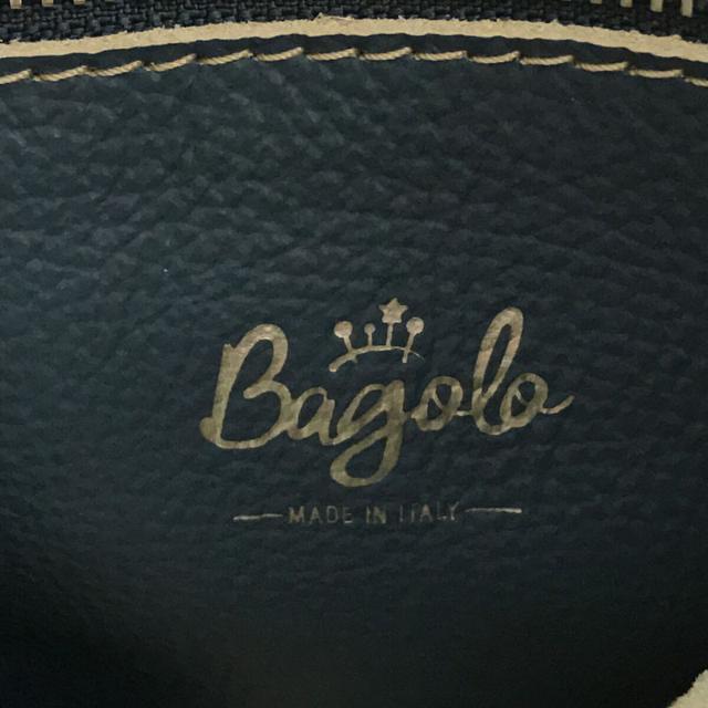BAGOLO / バゴロ | イタリア製 2Way レザー ショルダートート バッグ ピンバッチ・保存袋付き | ブルー | レディース