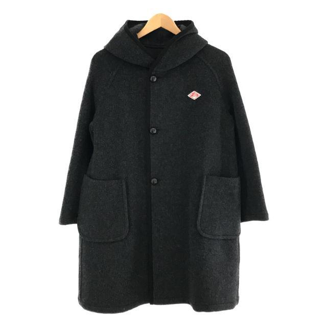 【美品】  DANTON / ダントン | ウールモッサフードコート | 34 | チャコール | レディース