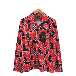 ニードルス(Needles)の【新品】  Needles / ニードルス | 2022AW CLASSIC SHIRT - R/C FLANNEL CLOTH / PRINTED / RED LQ156 フランネル クラッシック オープンカラー シャツ | S | レッド | メンズ(Tシャツ/カットソー(七分/長袖))