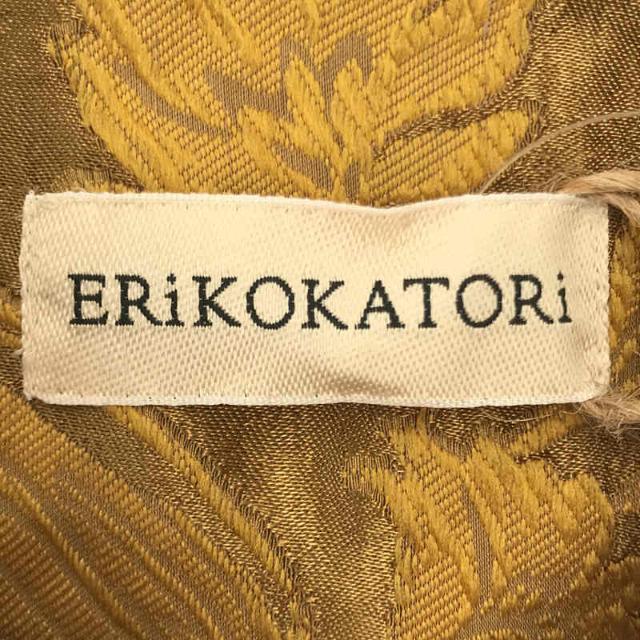 【美品】  エリコカトリ / ERiKOKATORi | 2021AW | flower jaquard standard shirts フラワー ジャガード スタンダード シャツ | F | MUSTARD | レディース