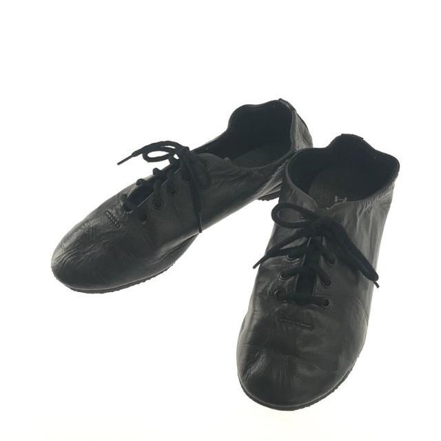 repetto(レペット)の【美品】  repetto / レペット | jazz shoes レザー レースアップ フラット バレエ ジャズ シューズ black | 36 | ブラック | レディース レディースの靴/シューズ(バレエシューズ)の商品写真