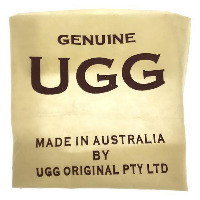 UGG / アグ | ムートン レザー リボン ブーツ 保存袋有 | 45021 | ブラック/グレー | レディース