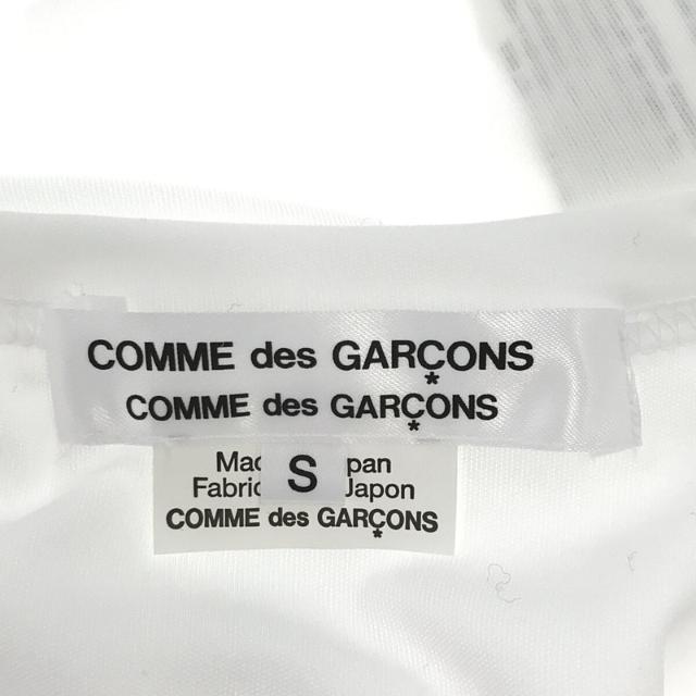 【美品】  COMME des GARCONS COMME des GARCONS / コムコム | 2022SS / AD2021 変形 短冊 切替 チュール レース フリル  カットソー Tシャツ | S | ホワイト | レディース 4