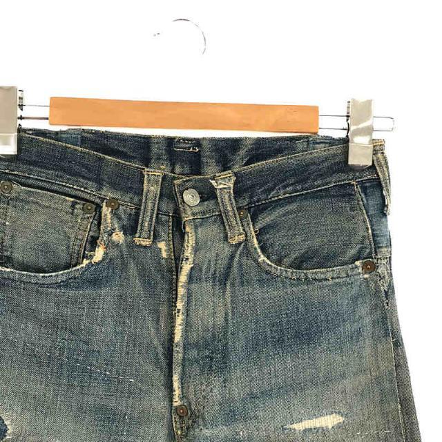 Levi's / リーバイス | Vintage / ヴィンテージ 1937 モデル 501XX オリジナル 1936-1941 片面Big E  針シンチバッグ 隠しリベット セルビッチ デニム パンツ ボーイズ | ー | インディゴ | メンズ