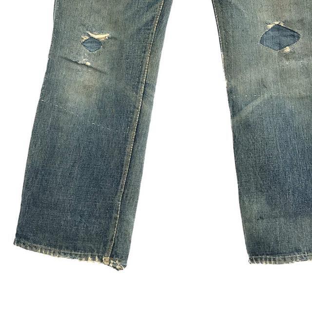 Levi's / リーバイス | Vintage / ヴィンテージ 1937 モデル 501XX オリジナル 1936-1941 片面Big E  針シンチバッグ 隠しリベット セルビッチ デニム パンツ ボーイズ | ー | インディゴ | メンズ 2