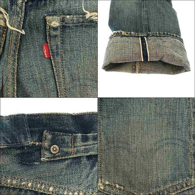 Levi's / リーバイス | Vintage / ヴィンテージ 1937 モデル 501XX オリジナル 1936-1941 片面Big E  針シンチバッグ 隠しリベット セルビッチ デニム パンツ ボーイズ | ー | インディゴ | メンズ 7